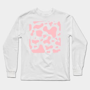 Pink Cow Pattern Long Sleeve T-Shirt